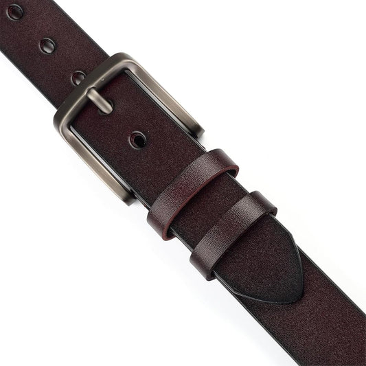 Mens Belt Genuine Cow Leather Dress Casual Heavy Duty Classic Handmade belt for men Size